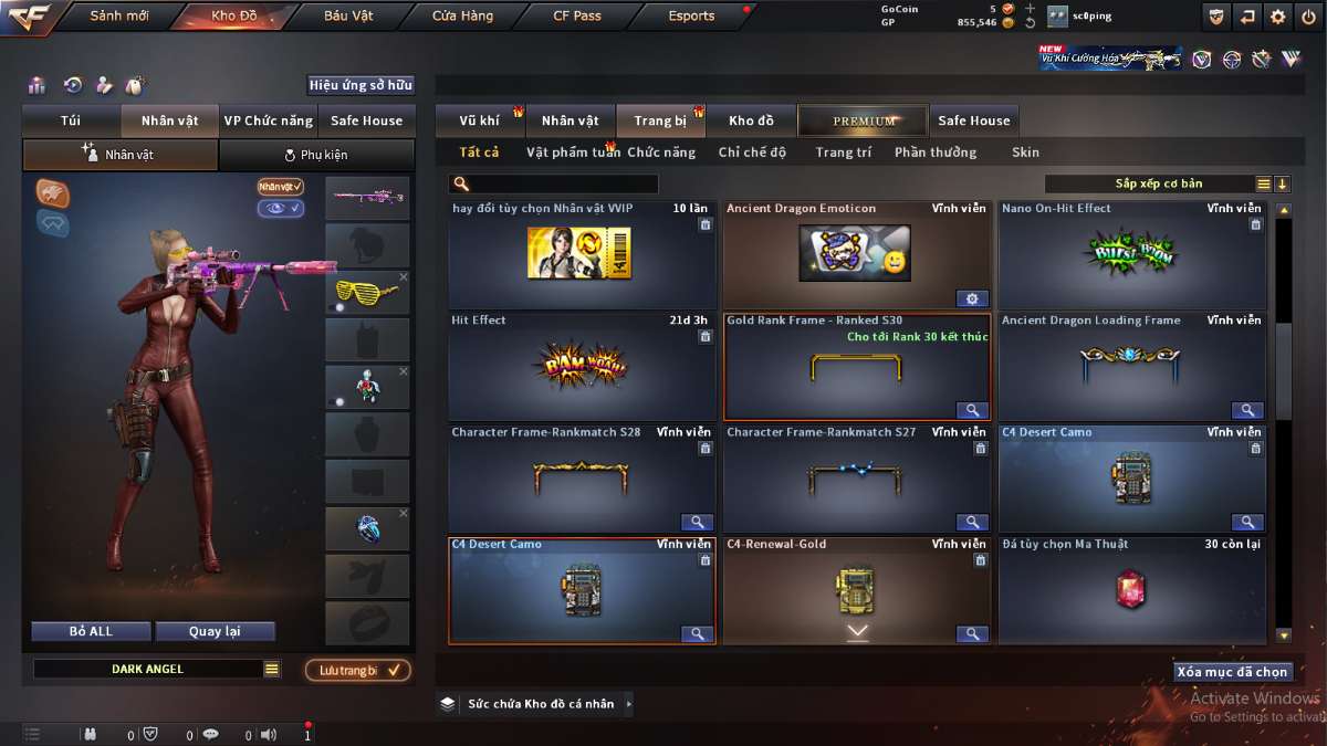 shop acc cf uy tin gia re